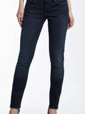 7 For All Mankind Roxanne skinny jeans in dark blue denim